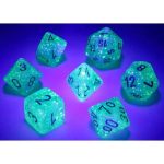 Luminary Light Green & Gold Dice Set (7 Dice, Polyhedral) - Chessex - Borealis Series - Image 4