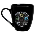 Magic: the Gathering - "Channel Your Power" Planeswalker & Mana Symbols Mug (Ceramic, 16 oz.) - Bioworld - Image 2