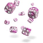 Magnolia D6 Dice Set (36 Dice, 12mm, Pink & White) - Oakie Doakie Dice - Image 2