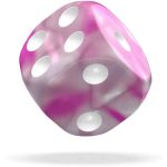 Magnolia D6 Dice Set (36 Dice, 12mm, Pink & White) - Oakie Doakie Dice - Image 4
