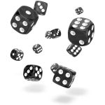 Marble Black D6 Dice Set (36 Dice, 12mm) - Oakie Doakie Dice - Image 2