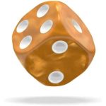Marble Orange D6 Dice Set (36 Dice, 12mm) - Oakie Doakie Dice - Image 4