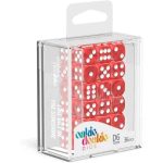 Marble Red D6 Dice Set (36 Dice, 12mm) - Oakie Doakie Dice