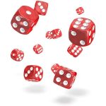 Marble Red D6 Dice Set (36 Dice, 12mm) - Oakie Doakie Dice - Image 2