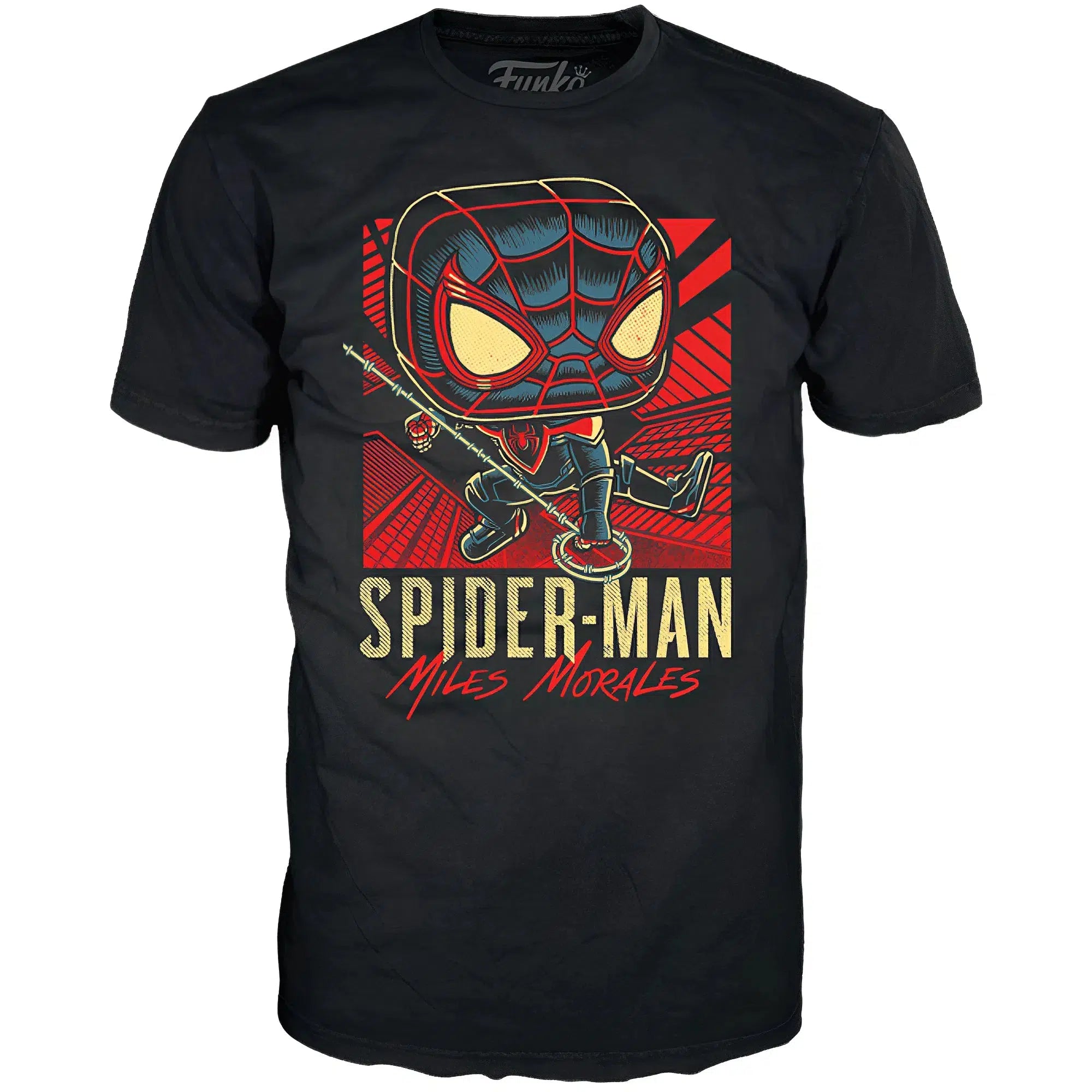 Marvel-Spider-Man-Miles-Morales-T-Shirt-Funko-Pop-Tees-Series Marvel - Spider-Man Miles Morales T-Shirt - Funko - Pop! Tees Series - Image 1