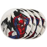 Marvel: Spider-Man - Swinging Spider-Man Bamboo Plates Set (4 Pack) - Bioworld - Image 3
