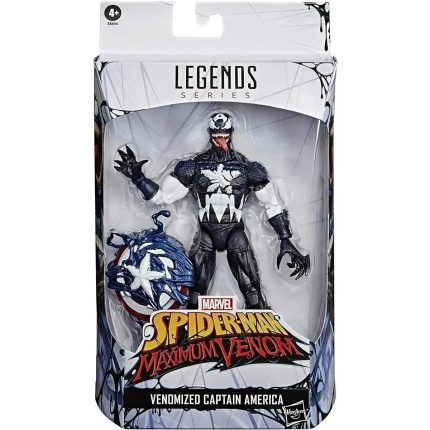 Marvel's Spider-Man: Maximum Venom - Venomised Captain America Action Figure (6") - Hasbro - Marvel Legends Series
