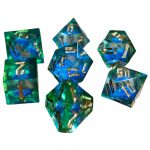 Mystic Meadow Dice Set (7 Dice, Polyhedral, Liquid Core) - Game Master Dice - Image 2