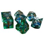 Mystic Meadow Dice Set (7 Dice, Polyhedral, Liquid Core) - Game Master Dice - Image 4
