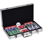 NFL: San Francisco 49ers - Aluminum Case with Poker Set (300 Poker Chips, Playing Cards, Dice) - Master Pieces - Image 3