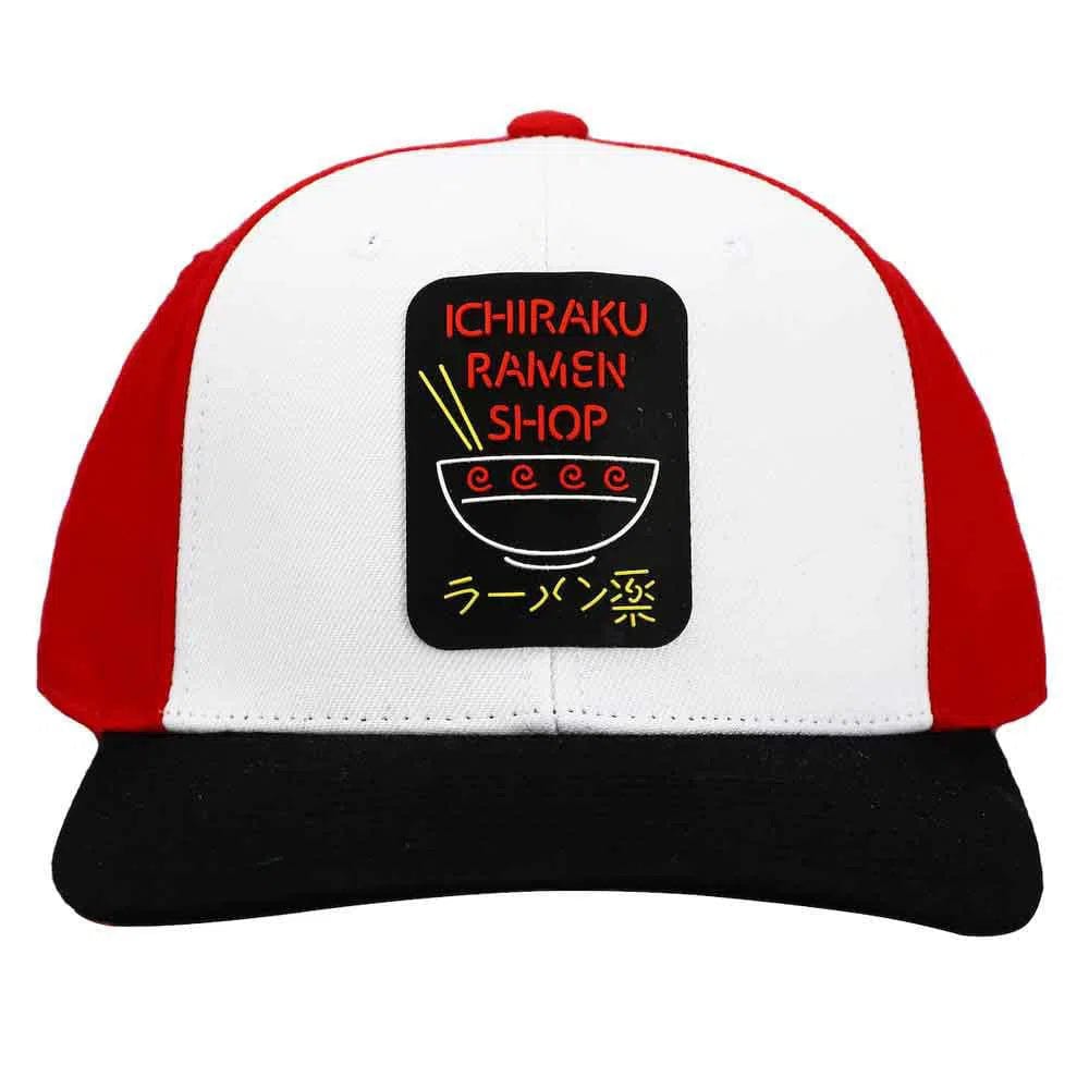 Naruto-Ichiraku-Ramen-Shop-Snapback-Hat-Flat-Bill-Bioworld Naruto - Ichiraku Ramen Shop Snapback Hat (Flat Bill) - Bioworld - Image 1