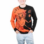 Naruto - Uzumaki Jacquard Knit Sweater (Orange / Black) - Bioworld - Image 4