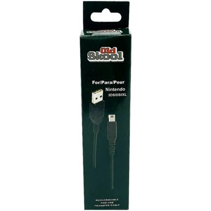 Nintendo 3DS & DSi - Rechargeable USB Transfer Charging Cable - Old Skool