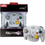 Nintendo Gamecube - Falcon GC Silver Wireless Controller - Old Skool - Image 2