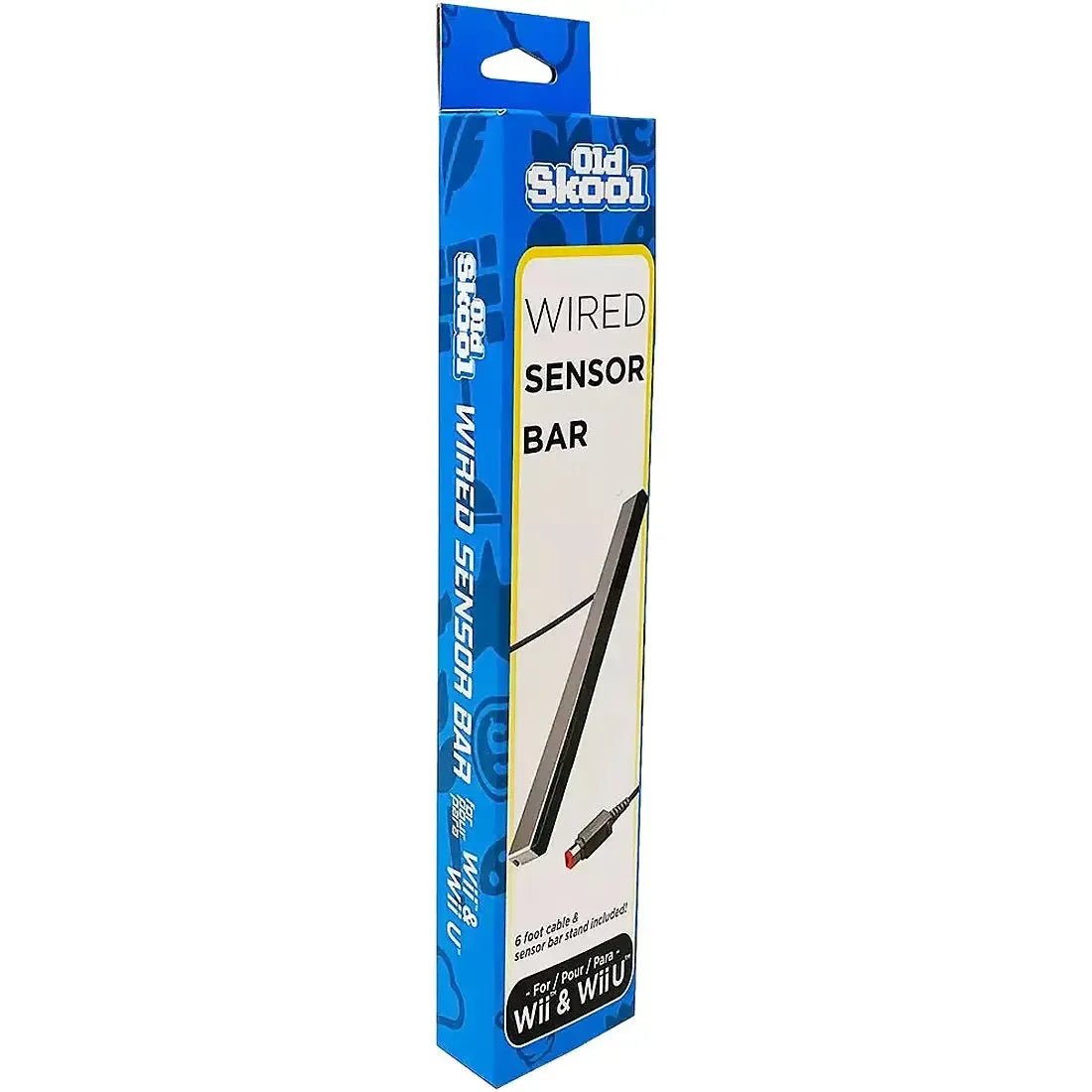 Nintendo-Wii-Wii-U-Wired-Sensor-Bar-6-Cable-Old-Skool Nintendo Wii & Wii U - Wired Sensor Bar (6' Cable) - Old Skool - Image 1