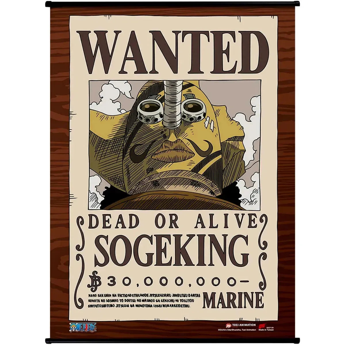 One-Piece-Sogeking-Usopp-Wanted-Poster-Wall-Scroll-Poster-33x44-Great-Eastern-Entertainment One Piece - Sogeking Usopp Wanted Poster Wall Scroll Poster (33"x44") - Great Eastern Entertainment - Image 1