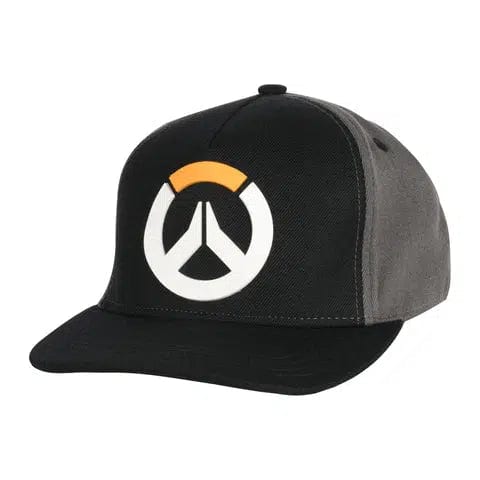 Overwatch-Logo-Baseball-Cap-JNX-Stretchfit-Hat-BlackGrey Overwatch Logo Baseball Cap - J!NX - Stretchfit Hat - Black/Grey - Image 1