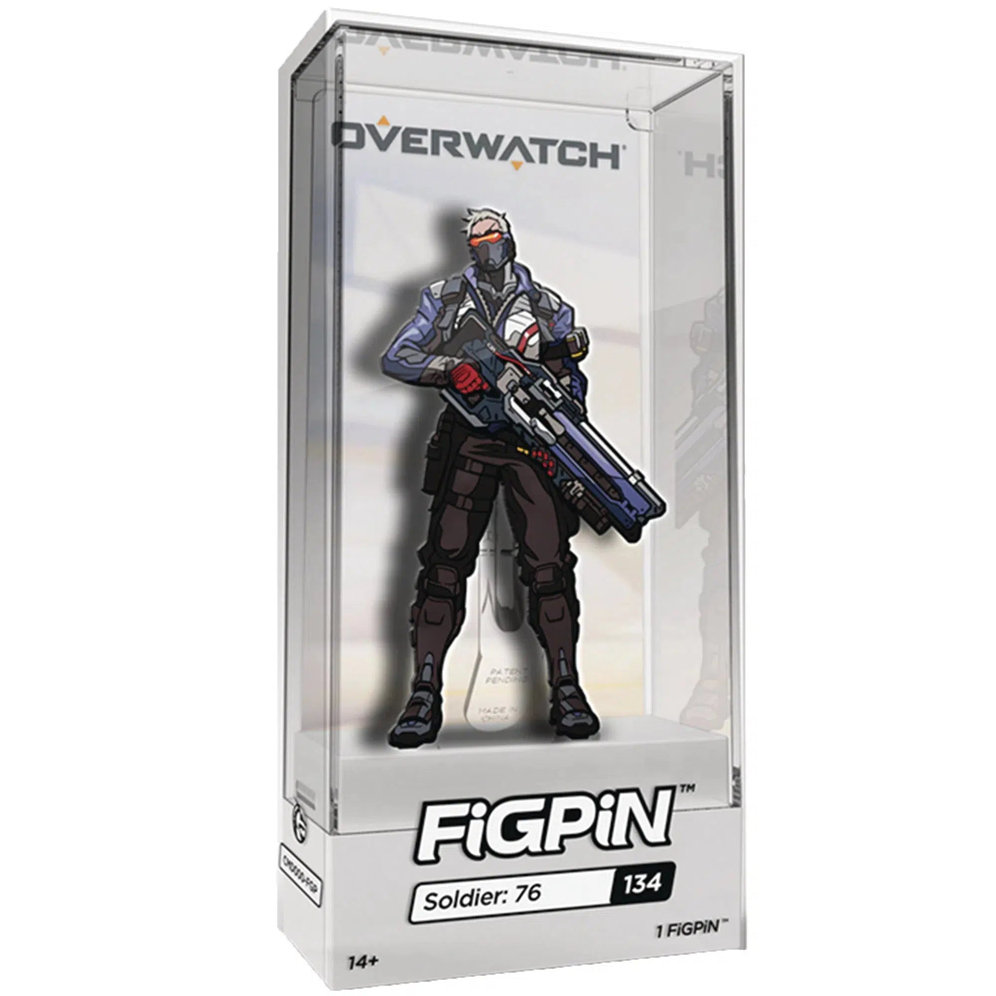 Overwatch-Soldier-76-Pin-Badge-Enamel-Figpin Overwatch - Soldier: 76 Pin Badge (Enamel) - Figpin - Image 1