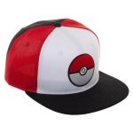Pokémon - Poké Ball Snapback Hat (Flat Bill) - Bioworld - Image 3