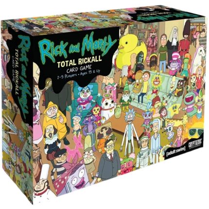 Rick and Morty: Total Rickall - Social Deduction Sci-Fi Card Game for Family, and Adults (2-5 Players, Ages 15+) - Cryptozoic Entertainment