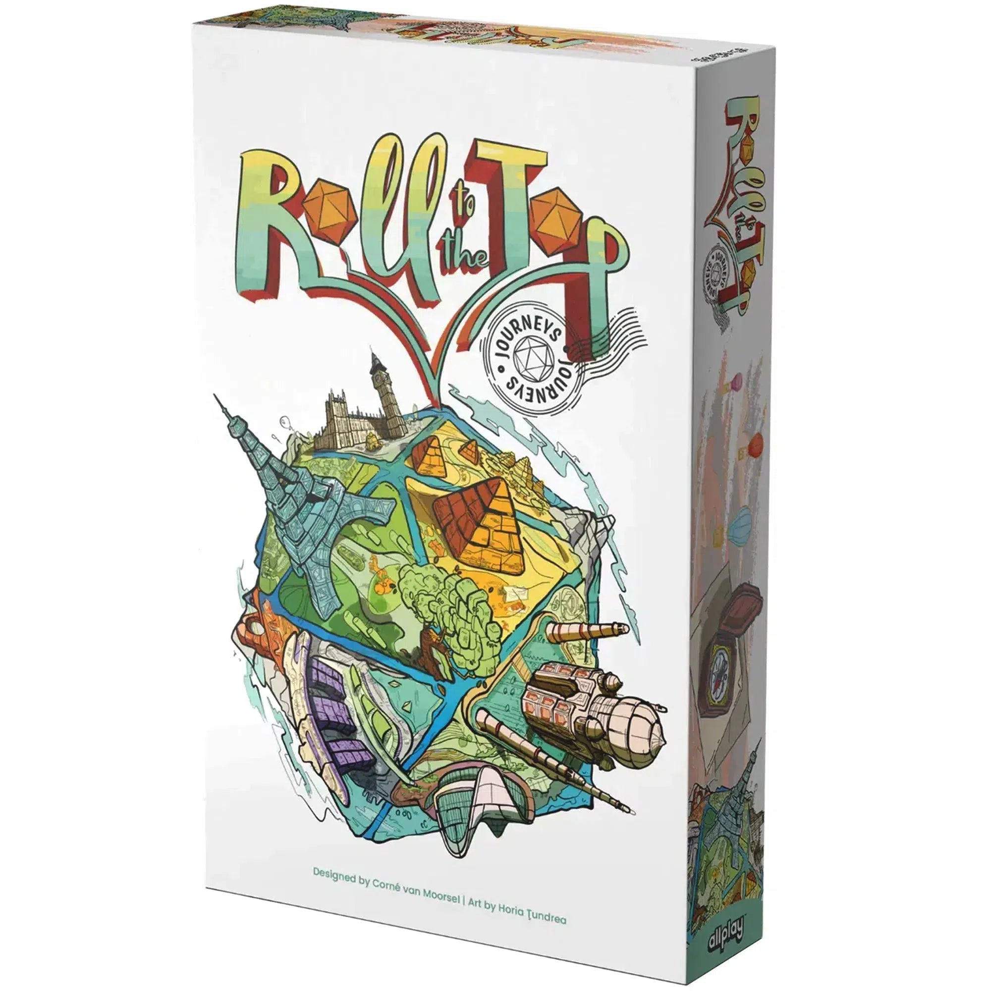 Roll-to-the-Top-Dice-Based-Math-Board-Game-for-Family-Adults-and-Children-2-5-Players-Ages-9-Allplay Roll to the Top - Dice-Based Math Board Game for Family, Adults, and Children (2-5 Players, Ages 9+) - Allplay - Image 1