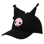 Sanrio [Hello Kitty] - Kuromi 3D Cosplay Embroidered Hat (Black) - Bioworld - Image 3