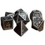 Serrated Metal Dice Set (7 Dice, Polyhedral) - Game Master Dice - Image 2