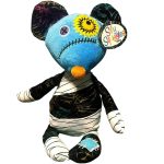 Silly Squiggles - Crazy Stitched Blue Mouse Plush (13") - Ganz