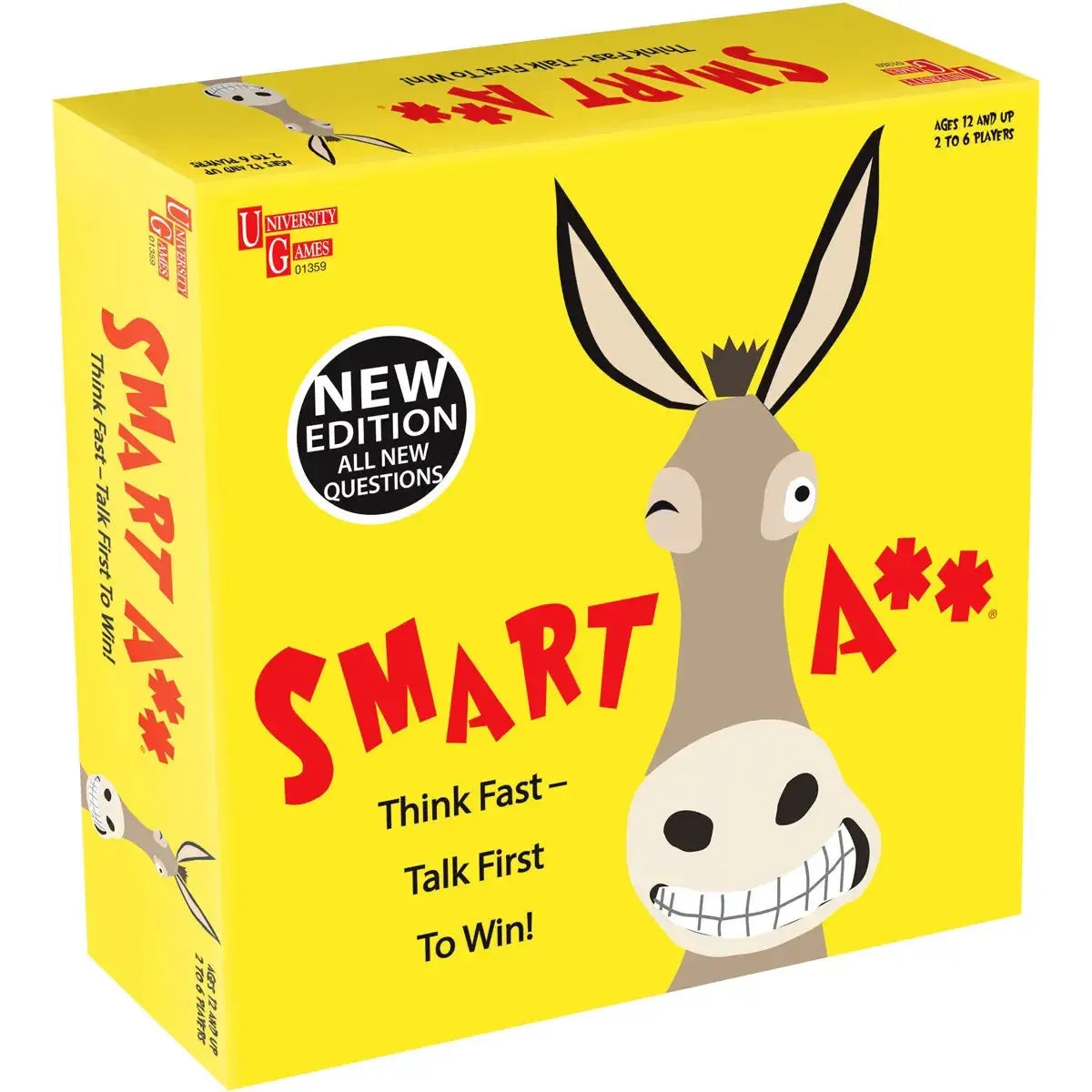 Smart-A-Trivia-Humor-Board-Game-for-Family-and-Adults-2-6-Players-Age-12-University-Games-2023 Smart A** - Trivia Humor Board Game for Family and Adults (2-6 Players, Age 12+) - University Games (2023) - Image 1