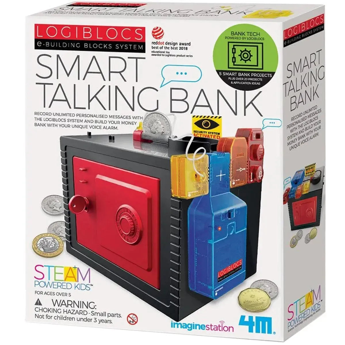 Smart-Talking-Bank-STEAM-Toy-Building-Set-ImagineStation-Logiblocs-Series Smart Talking Bank STEAM Toy Building Set - ImagineStation - Logiblocs Series - Image 1