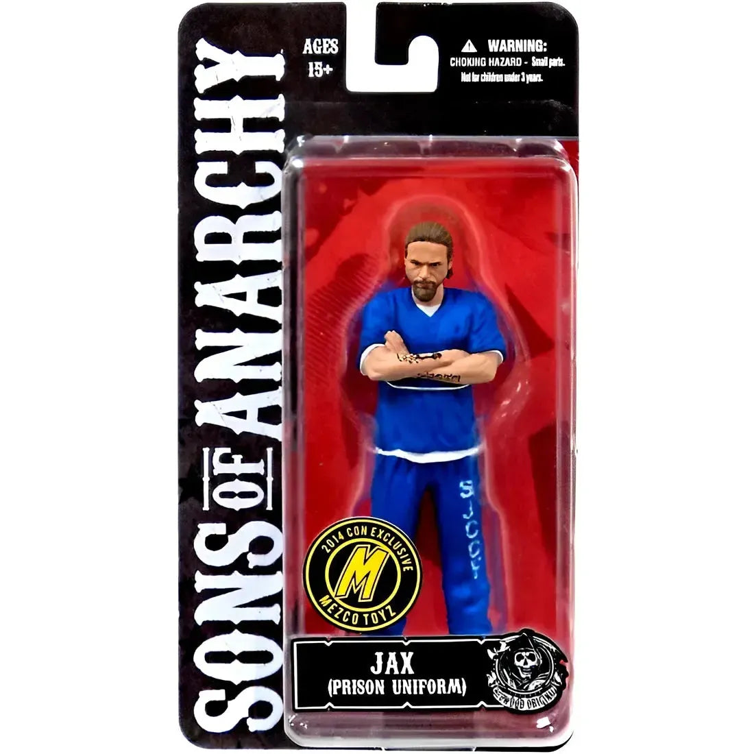Sons-of-Anarchy-Blue-Prison-Uniform-Jax-Teller-Action-Figure-6-Mezco-Toyz-NYCC-2014-Exclusive-Edition Sons of Anarchy - Blue Prison Uniform Jax Teller Action Figure (6") - Mezco Toyz - NYCC 2014 Exclusive Edition - Image 1