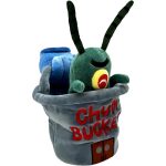 Spongebob Squarepants - Sheldon J. Plankton in the Chum Bucket Plush (9") - Youtooz - Image 4