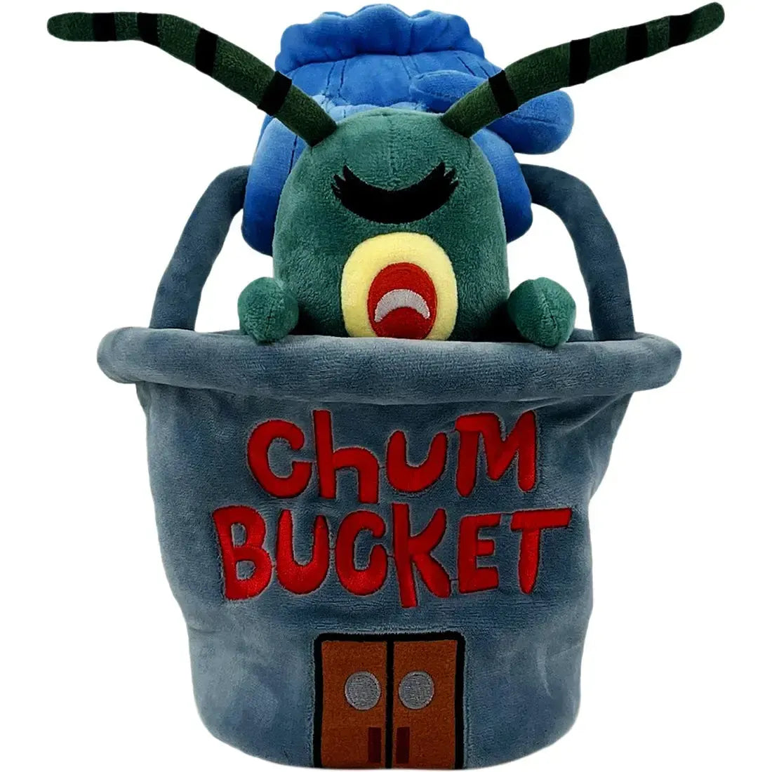 Spongebob-Squarepants-Sheldon-J_-Plankton-in-the-Chum-Bucket-Plush-9-Youtooz Spongebob Squarepants - Sheldon J. Plankton in the Chum Bucket Plush (9") - Youtooz - Image 1