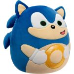 Squishmallows [Sonic the Hedgehog] - Cute Sonic with Gold Ring Plush (8") - Jazwares - Image 3
