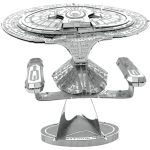 Star Trek: The Next Generation - Unpainted USS Enterprise NCC-1701-D Ship Figure Model Kit (Steel, Moderate Difficulty) - Fascinations - Metal Earth Series - Image 4
