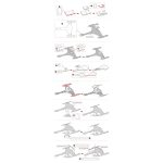 Star Trek - Unpainted Klingon Vor'Cha Class Ship Figure Model Kit (Steel, Challenging Difficulty) - Fascinations - Metal Earth Series - Image 10