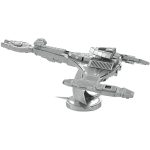Star Trek - Unpainted Klingon Vor'Cha Class Ship Figure Model Kit (Steel, Challenging Difficulty) - Fascinations - Metal Earth Series - Image 6