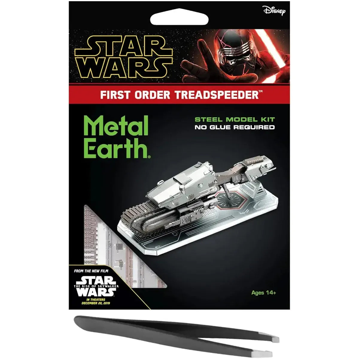 Star-Wars-First-Order-Treadspeeder-Figure-Model-Kit-Steel-Challenging-Difficulty-Fascinations-Metal-Earth-Series Star Wars - First Order Treadspeeder Figure Model Kit (Steel, Challenging Difficulty) - Fascinations - Metal Earth Series - Image 1