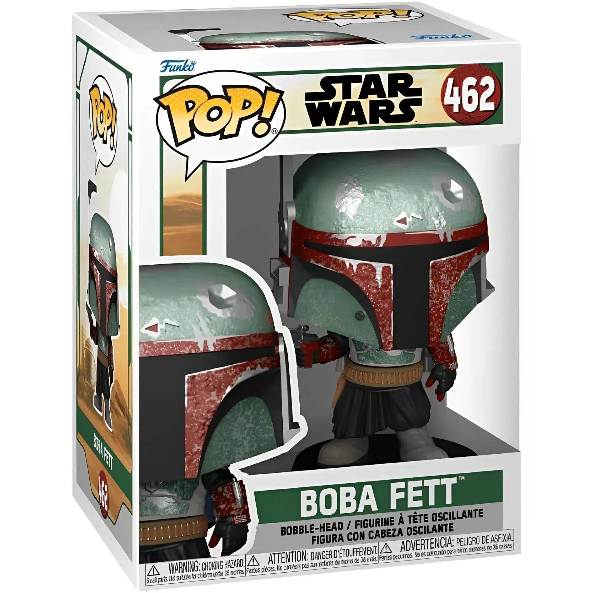 Star-Wars-Metal-Boba-Fett-Figure-462-Funko-Pop Star Wars - Metal Boba Fett Figure (#462) - Funko - Pop! - Image 1