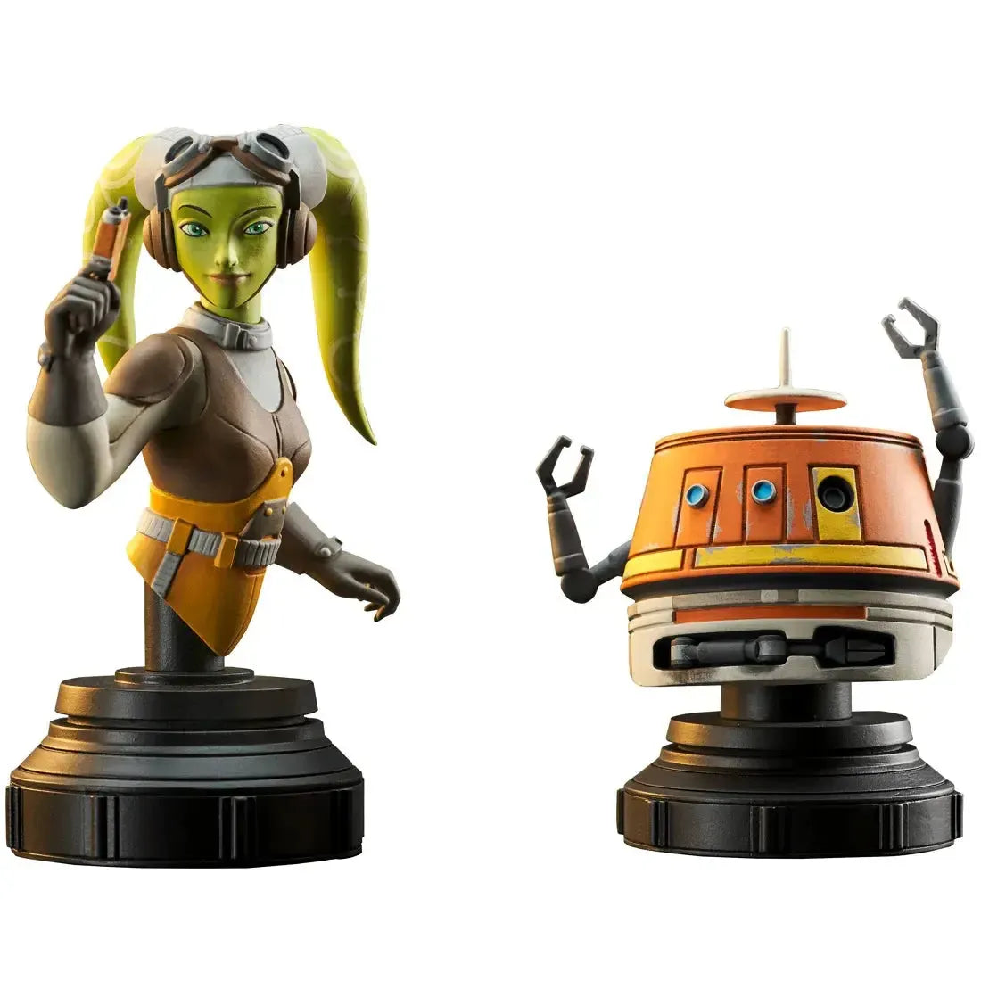 Star-Wars-Pilot-Hera-Syndulla-Droid-Chopper-Mini-Bust-Statue-Figure-Set-17-Scale-Limited-Edition-1-of-3000-Gentle-Giant-Ltd Star Wars - Pilot Hera Syndulla & Droid Chopper Mini-Bust Statue Figure Set (1:7 Scale, Limited Edition: 1 of 3,000) - Gentle Giant Ltd. - Image 1