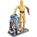 Star Wars - R2-D2 & C-3PO Figure Model Kit Gift Set (Steel, Expert Difficulty) - Fascinations - Metal Earth Series - Image 2
