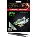 Star Wars - Resistance A-Wing Fighter Figure Model Kit (Steel, Challenging Difficulty) - Fascinations - Metal Earth Series