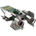 Star Wars - Resistance A-Wing Fighter Figure Model Kit (Steel, Challenging Difficulty) - Fascinations - Metal Earth Series - Image 6
