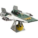 Star Wars - Resistance A-Wing Fighter Figure Model Kit (Steel, Challenging Difficulty) - Fascinations - Metal Earth Series - Image 8