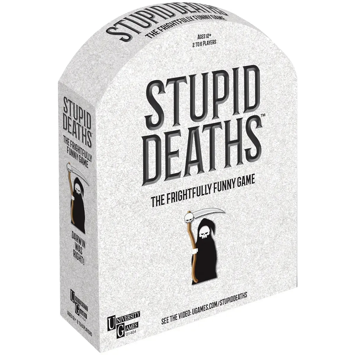 Stupid-Deaths-Trivia-Party-Board-Game-for-Family-and-Adults-2-6-Players-Age-12-University-Games Stupid Deaths - Trivia Party Board Game for Family and Adults (2-6 Players, Age 12+) - University Games - Image 1