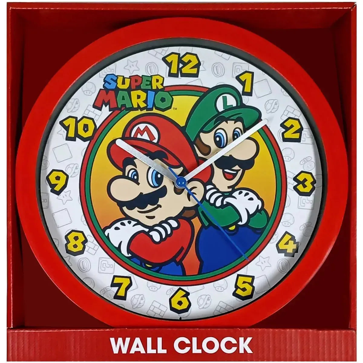 Super-Mario-Bros_-Mario-Luigi-Wall-Clock-10-Accutime_095fe2f1 Super Mario Bros. - Mario & Luigi Wall Clock (10") - Accutime - Image 1
