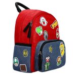 Super Mario - Game Character Patches Mini Backpack (Embossed) - Bioworld - Image 2