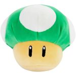 Super Mario - Green 1-Up Mushroom Plush (6") - Tomy - Club Mocchi Mocchi Series