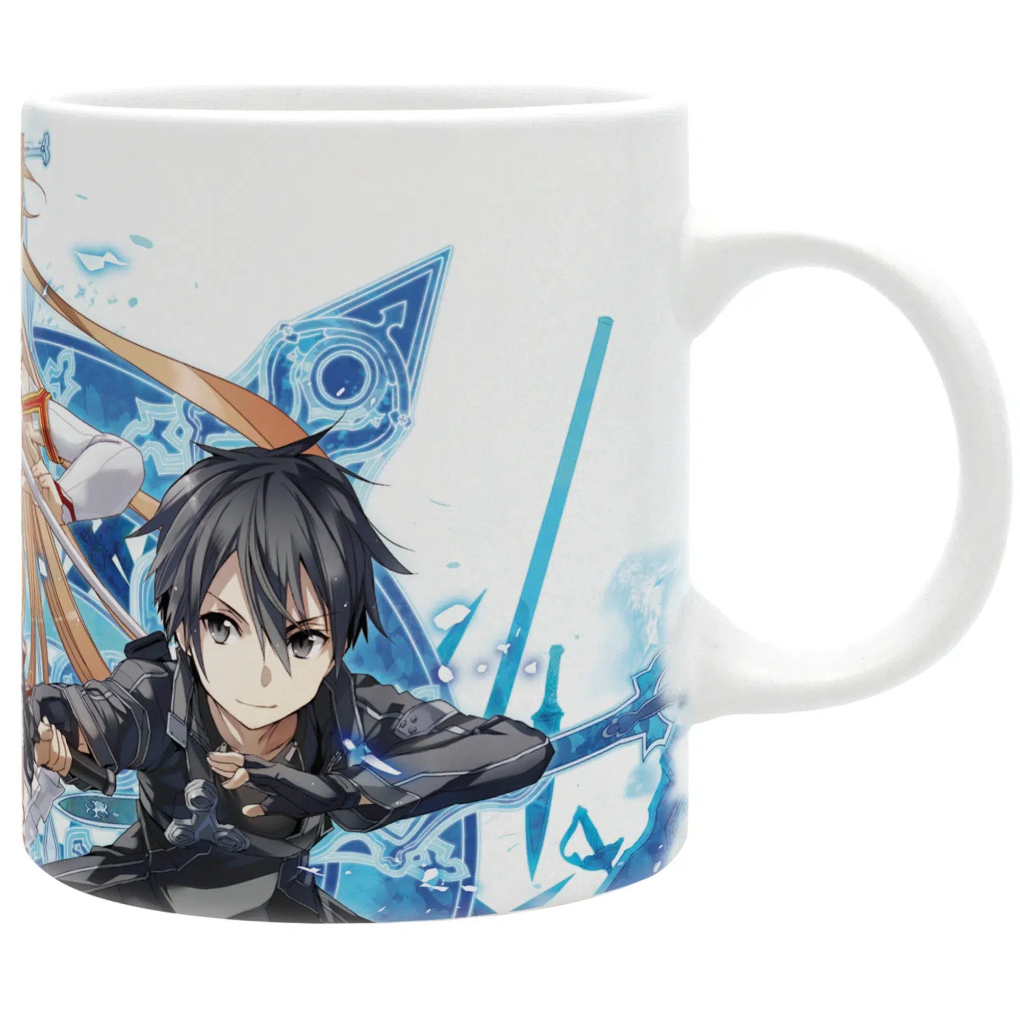 Sword-Art-Online-Asuna-Kirito-Dual-Wield-Swords-Mug-Ceramic-11-oz_-ABYStyle Sword Art Online - Asuna & Kirito Dual Wield Swords Mug (Ceramic, 11 oz.) - ABYStyle - Image 1