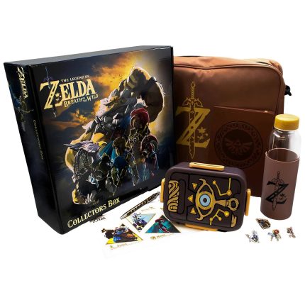 The Legend of Zelda: Breath of the Wild - Collector's Gift Box Set - Culturefly - Messenger Bag, Notebook & Pen, Water Bottle, Bento Lunchbox, Decals, Pin Badges